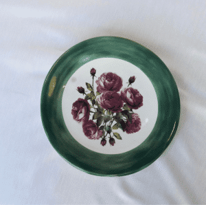 Rose Garden Plate by Mervyn Gers - Pink